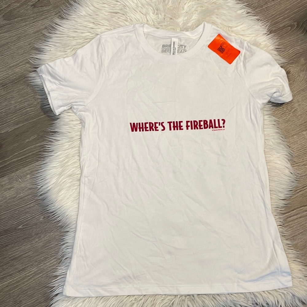 Cute fireball unisex canvas shirt sleeve t shirt medium new